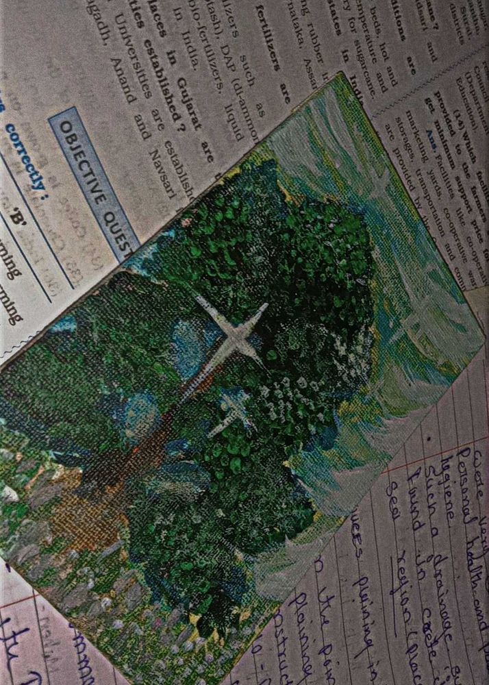 Nature-Inspired Mini Canvas Painting 🌳
