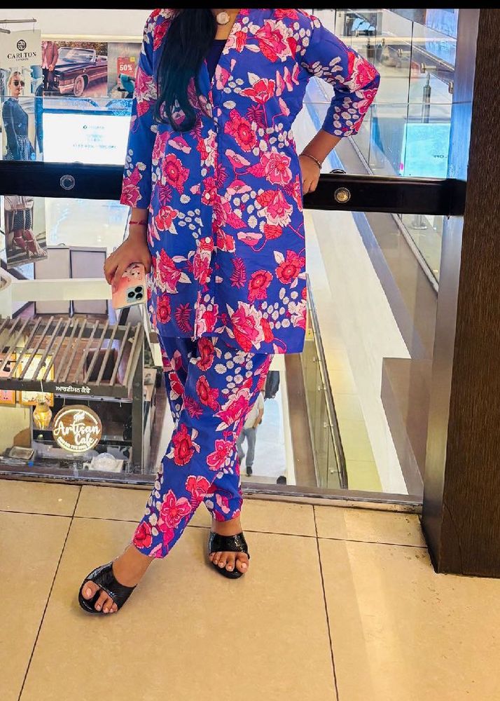 Floral Print Kurta Set