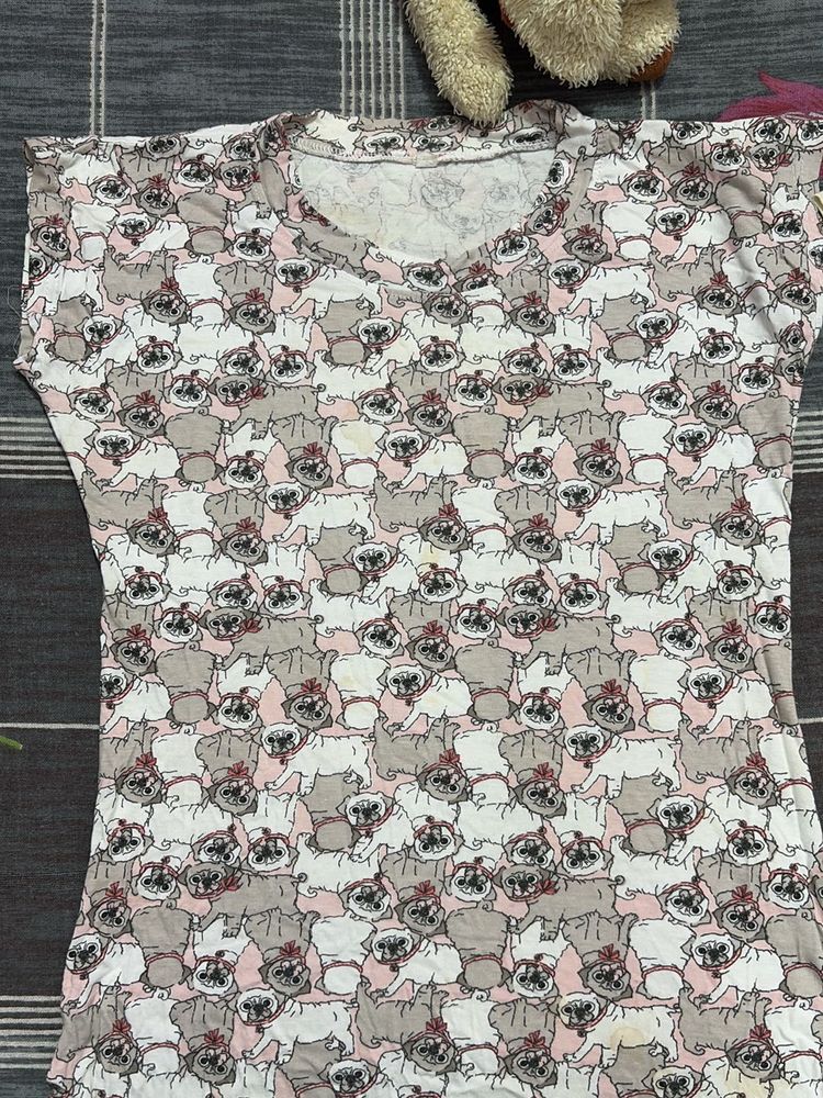 Daily Wear Cute 🐶 Print Top