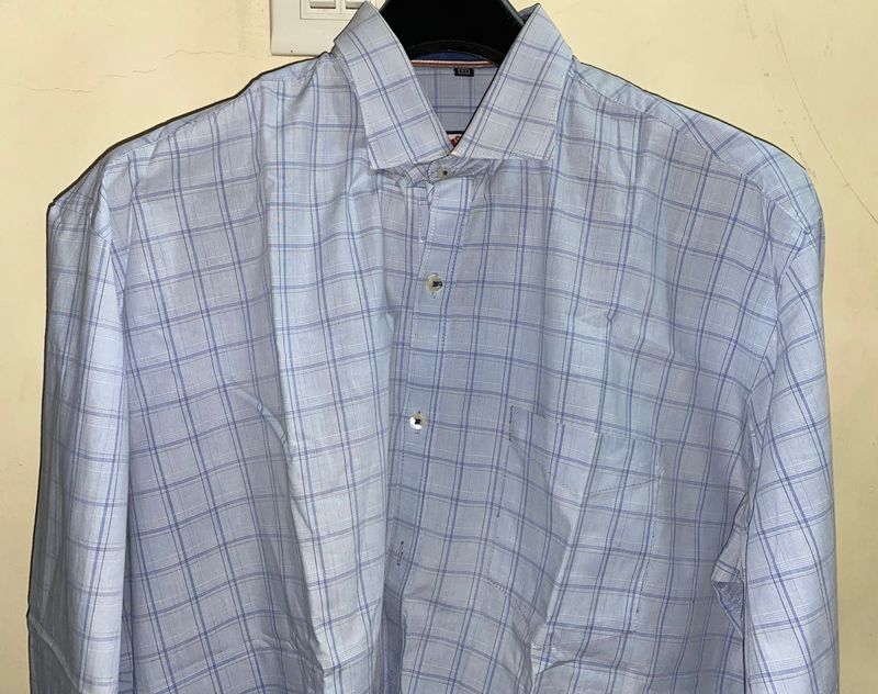 Men Checked Cotton Formal Shirt