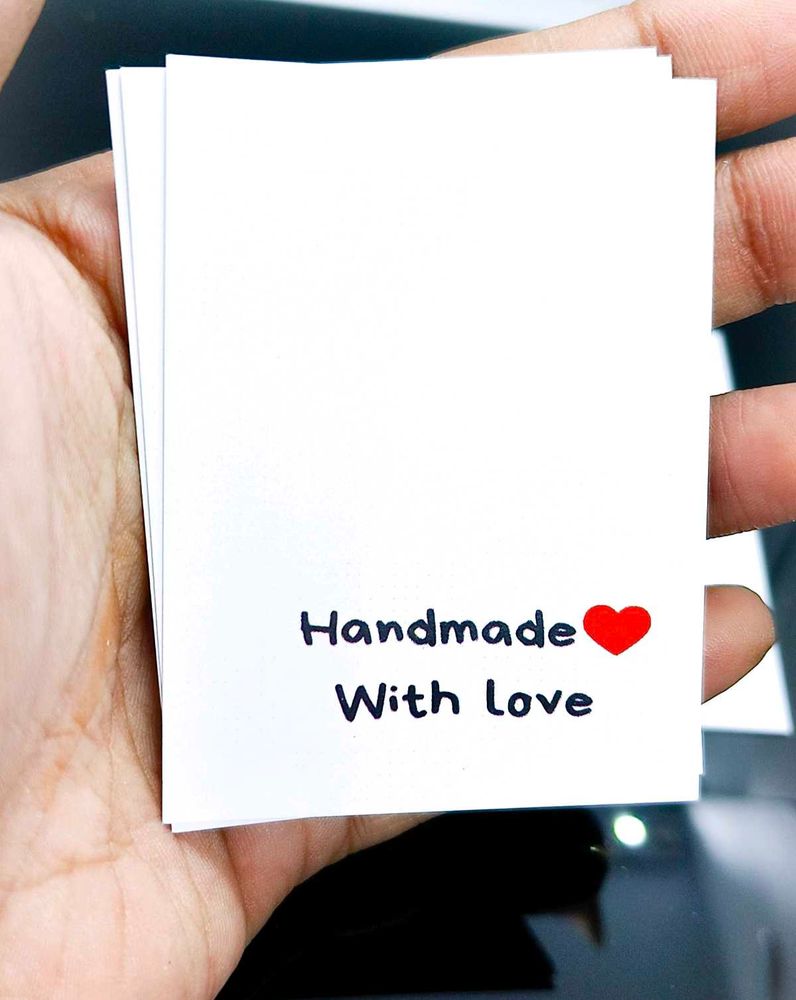 Handmade With Love Necklace Card