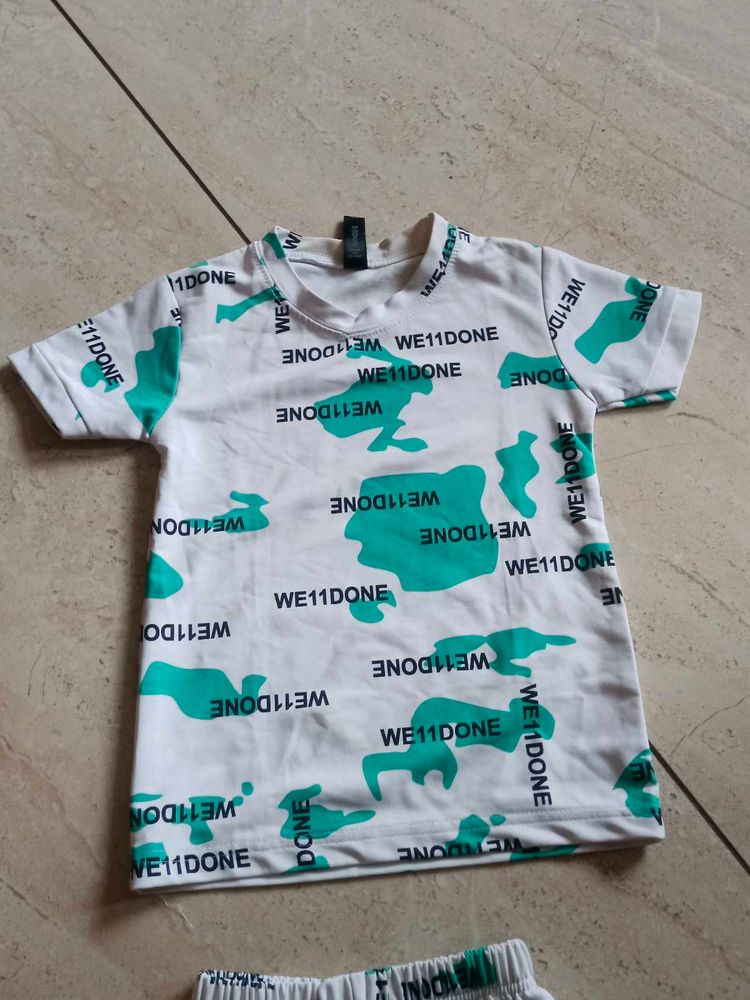 Trendy WE11DONE Kids T-Shirt
