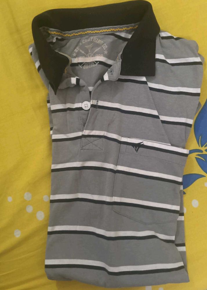 Striped Polo Shirt - Men&#39;s Size Xl