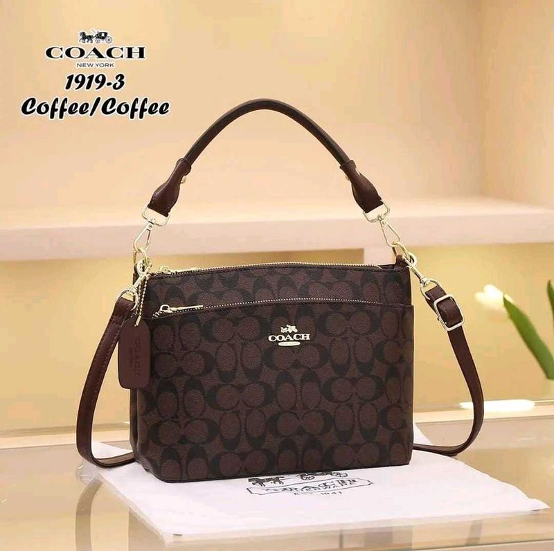 IMPORTED**12A COACH SHOULDER BAG AND LONG BELT SLI