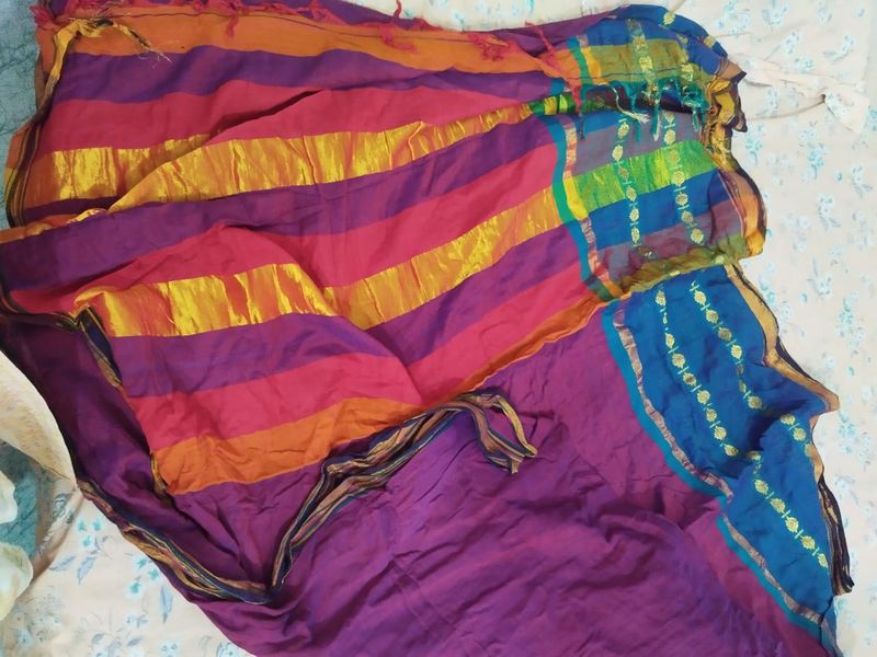 Colorful Striped Sari