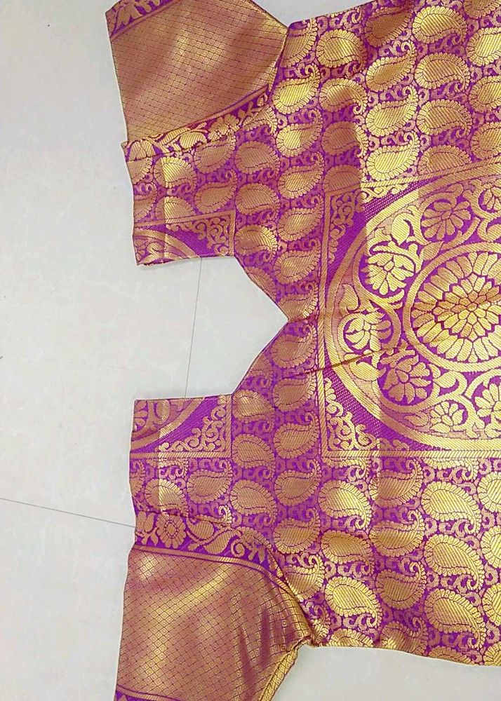 Purple &amp; Gold Silk Shirt