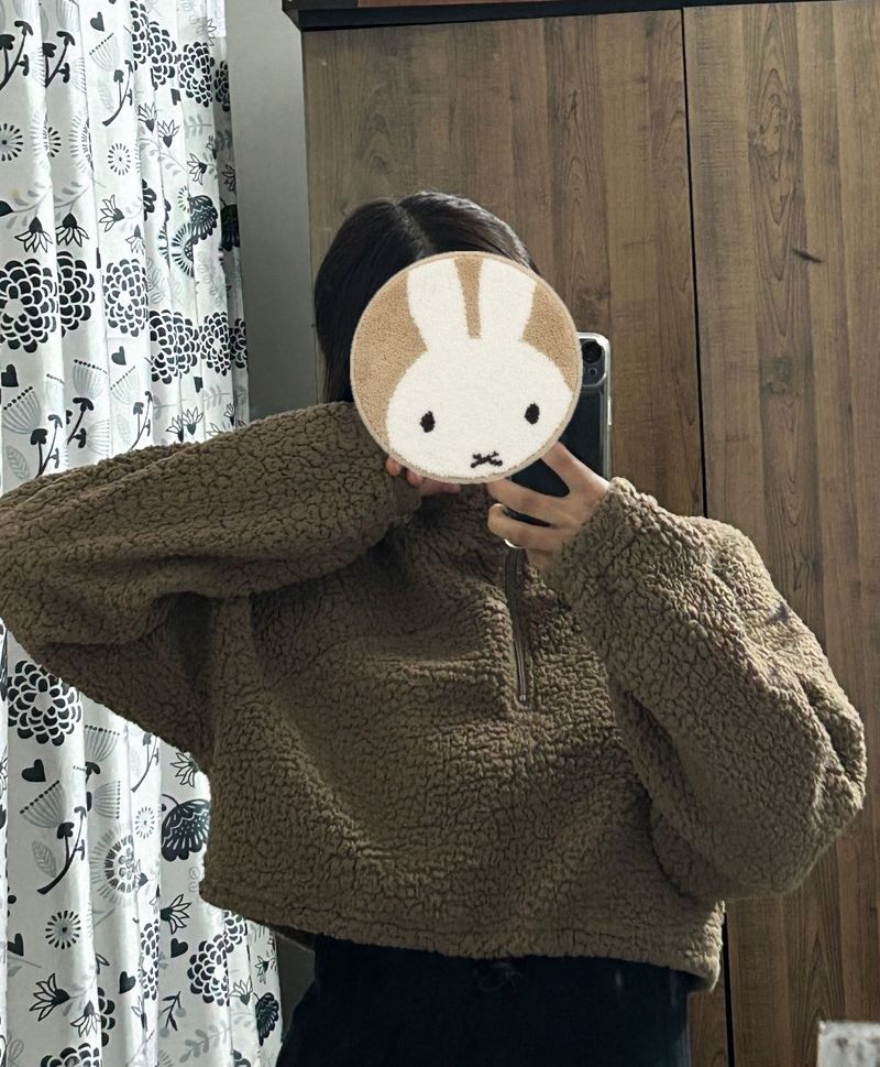 Brown Fleece Pullover