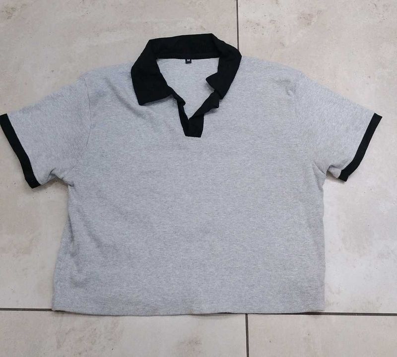 Grey Polo T-Shirt