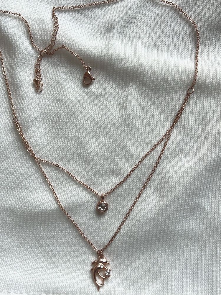 Rose Gold Layered Necklace