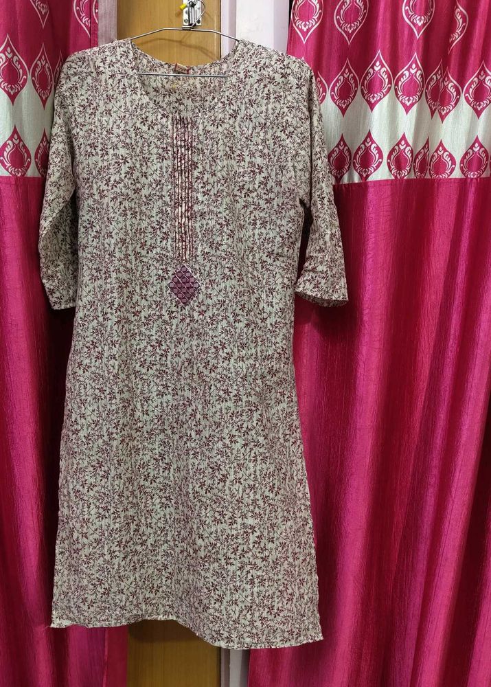 Floral Print Kurta Wth Pant Nd Dupatta