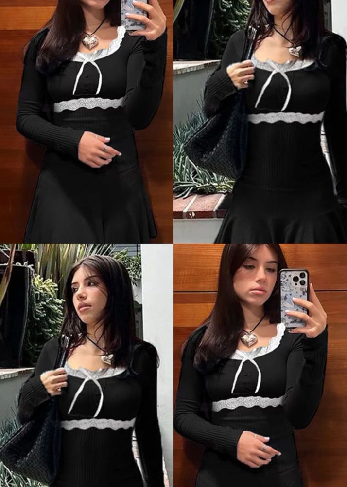 Old Money Black Short Dress