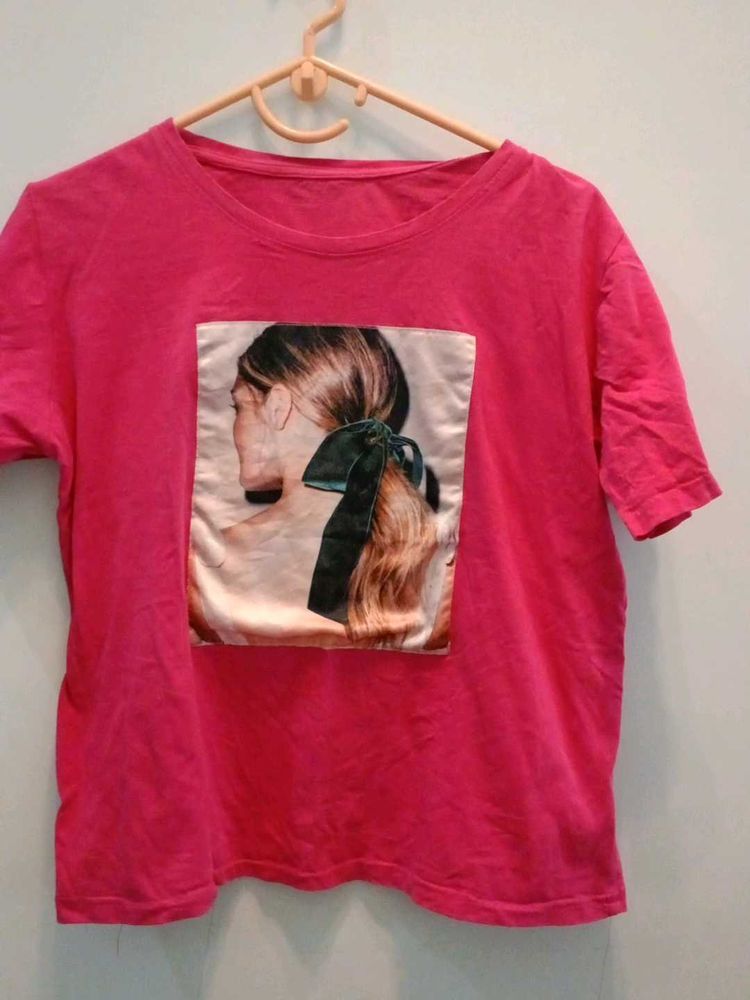 Pink Graphic T-shirt