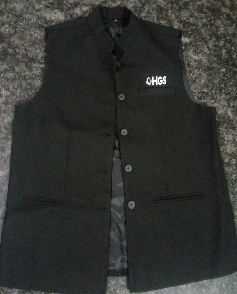 Black Formal Waistcoat