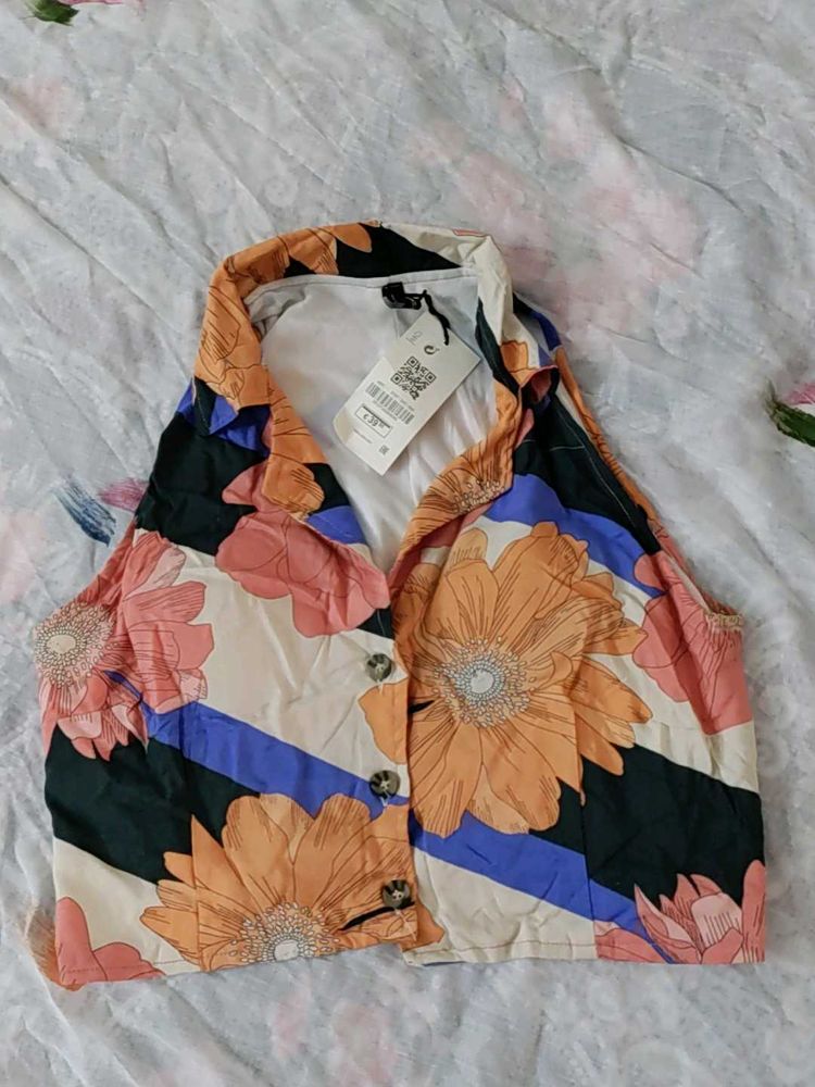 Blazer Style Crop Top For Girls