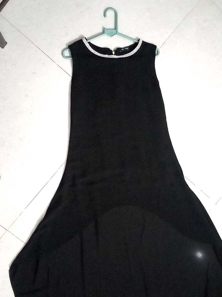 Elegant Black Maxi Dress With Jacket