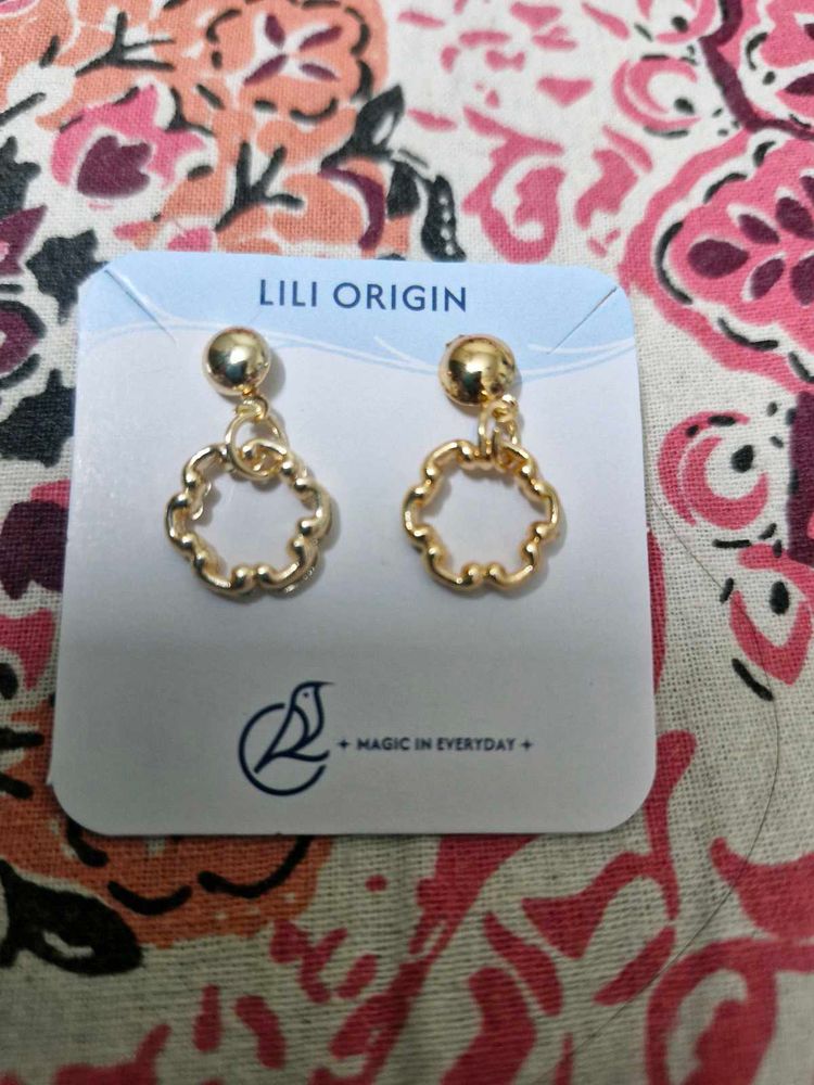 Lili Origin Gold Tone Earrings
