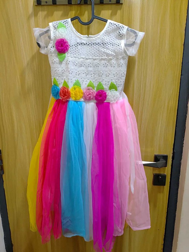 Party Wear Frock For Girls  - Used Only Once