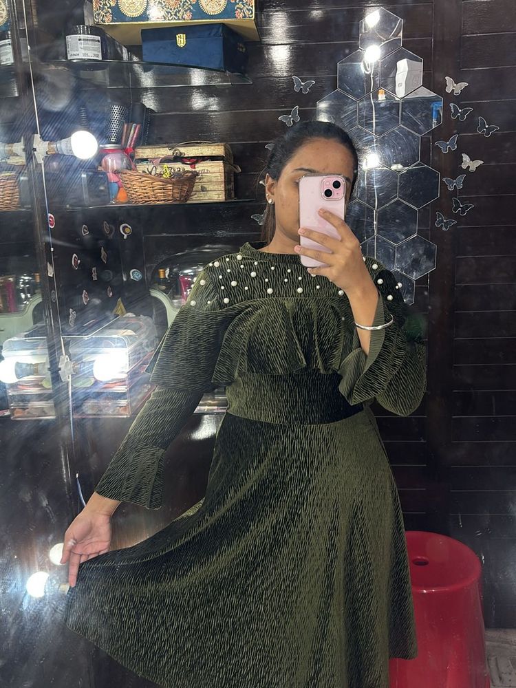 Velvet Dress - S