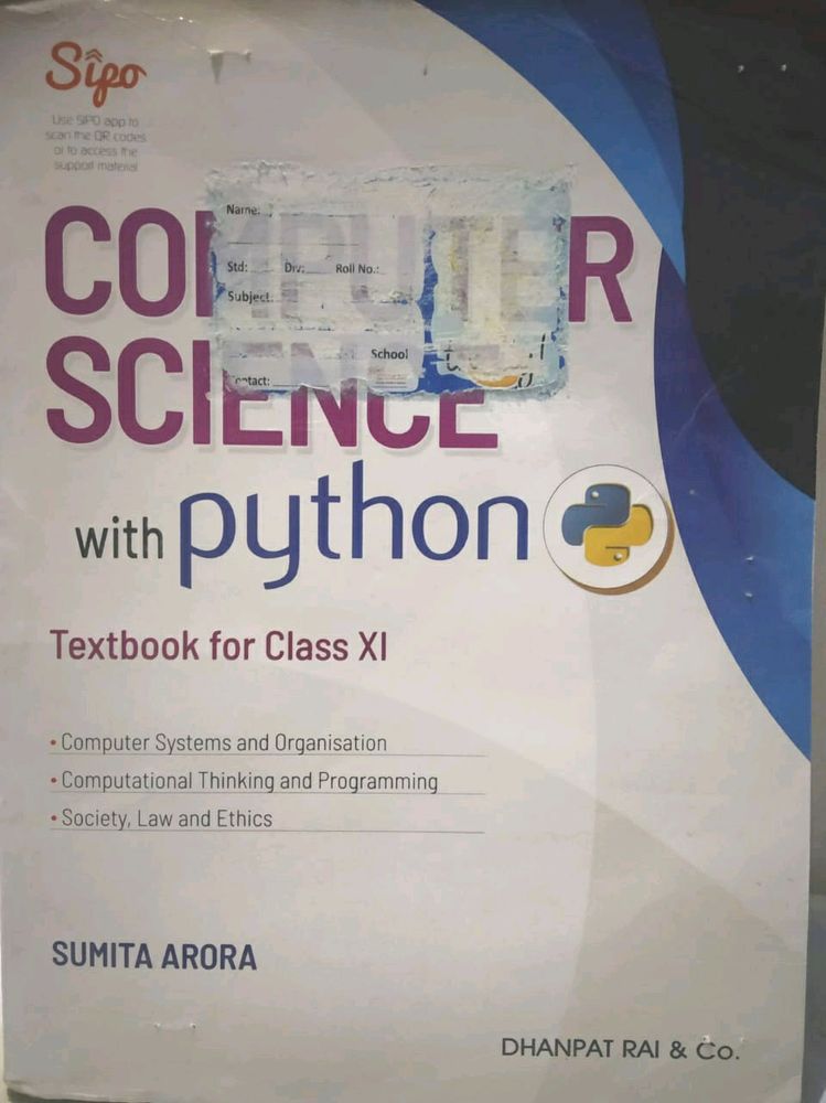 Computer Science Class 11 Iith Session - 2021-22