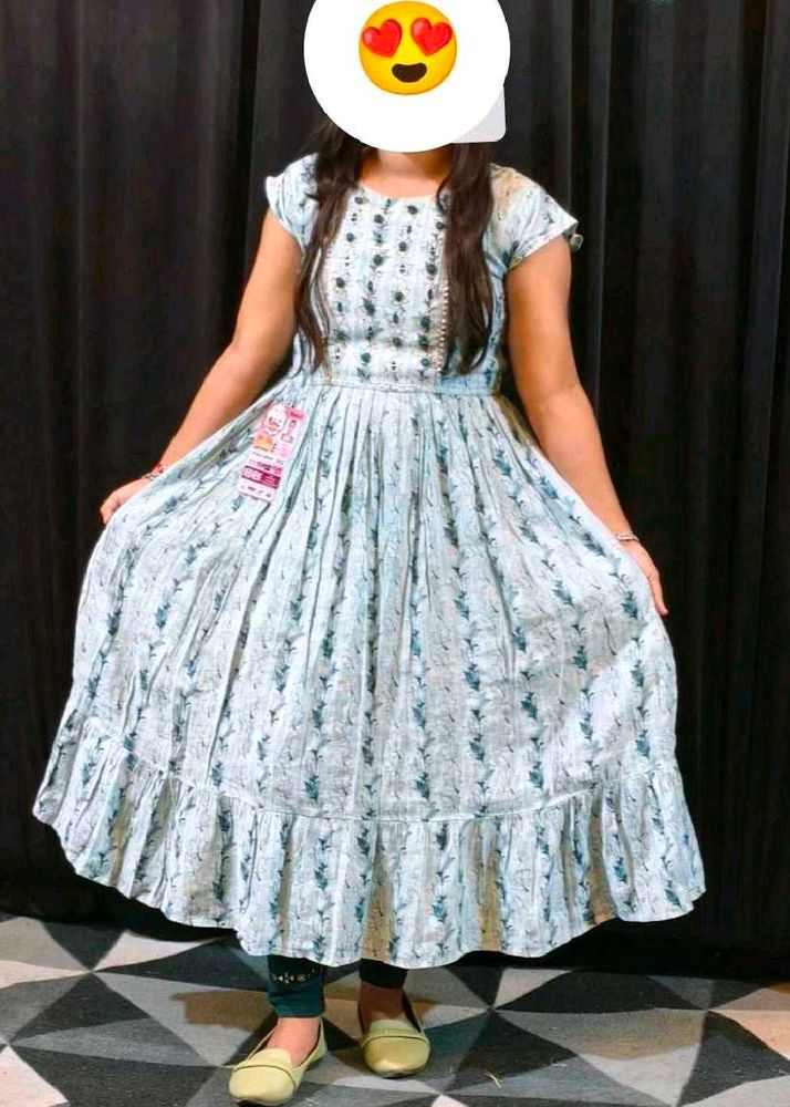 Elegant Floral Print Kurta