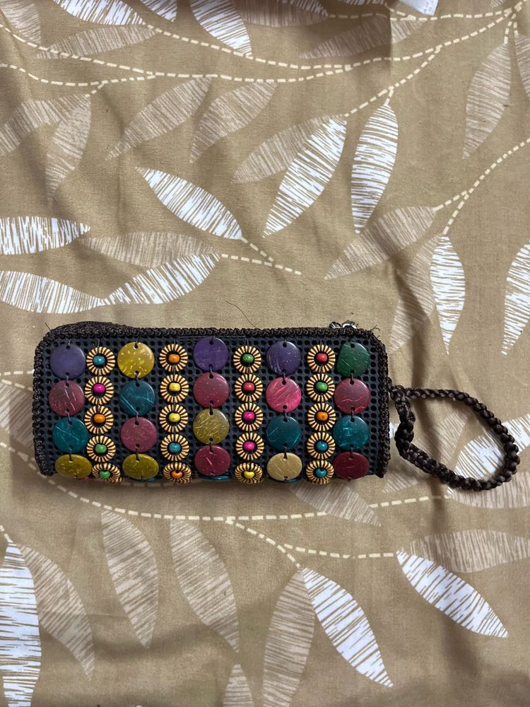 Nepali Boho Chic Beaded Pouch