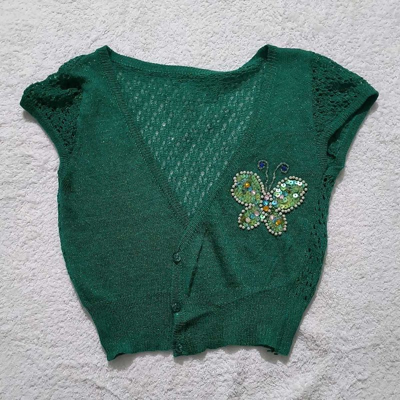 (Comment To Get It Cheaper)Vintage Green Cardigan