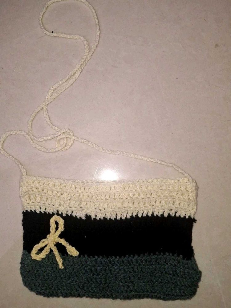 Handmade Crochet Sling Bag