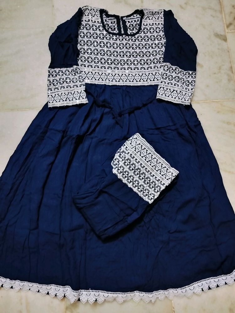 Chikankari Work Kurta Set