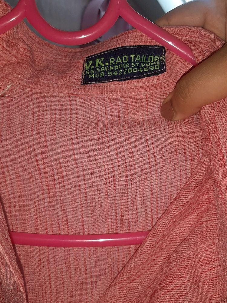 Salmon Pink Formal Shirt