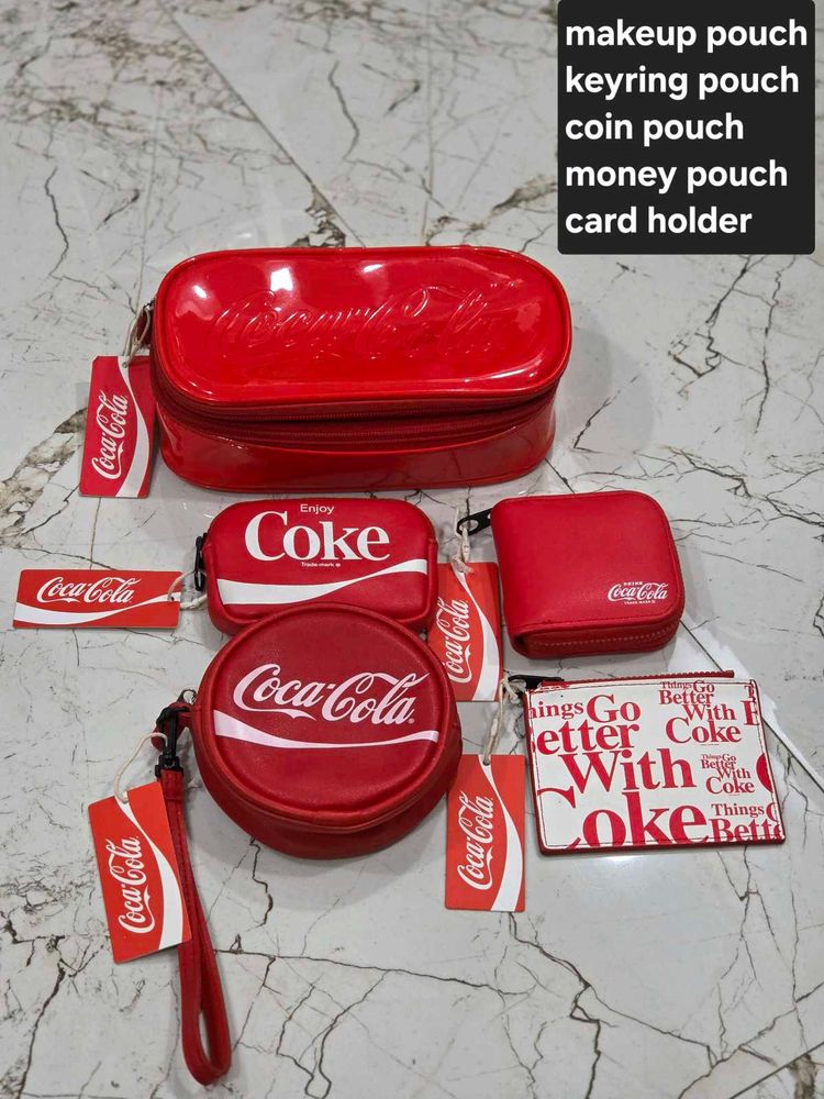 original miniso Coca-Cola Pouch Set