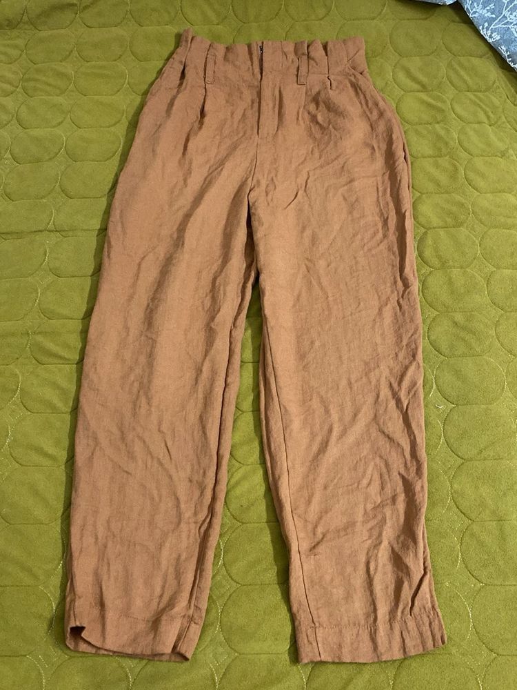 Brown high rise Casual Pants waist 30/32