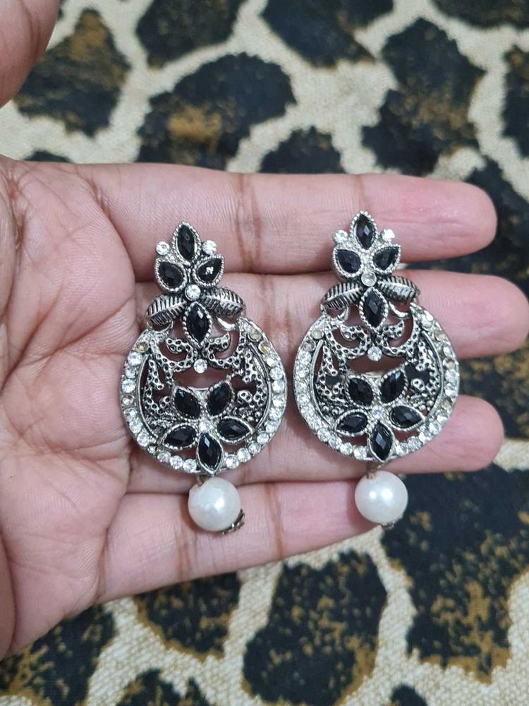 Elegant Silver Drop Earrings