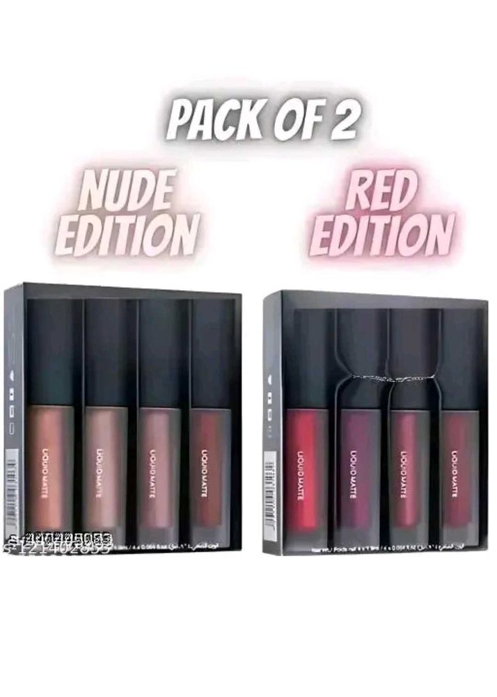 Matte Mini Nude and Red Edition Lipstick💄