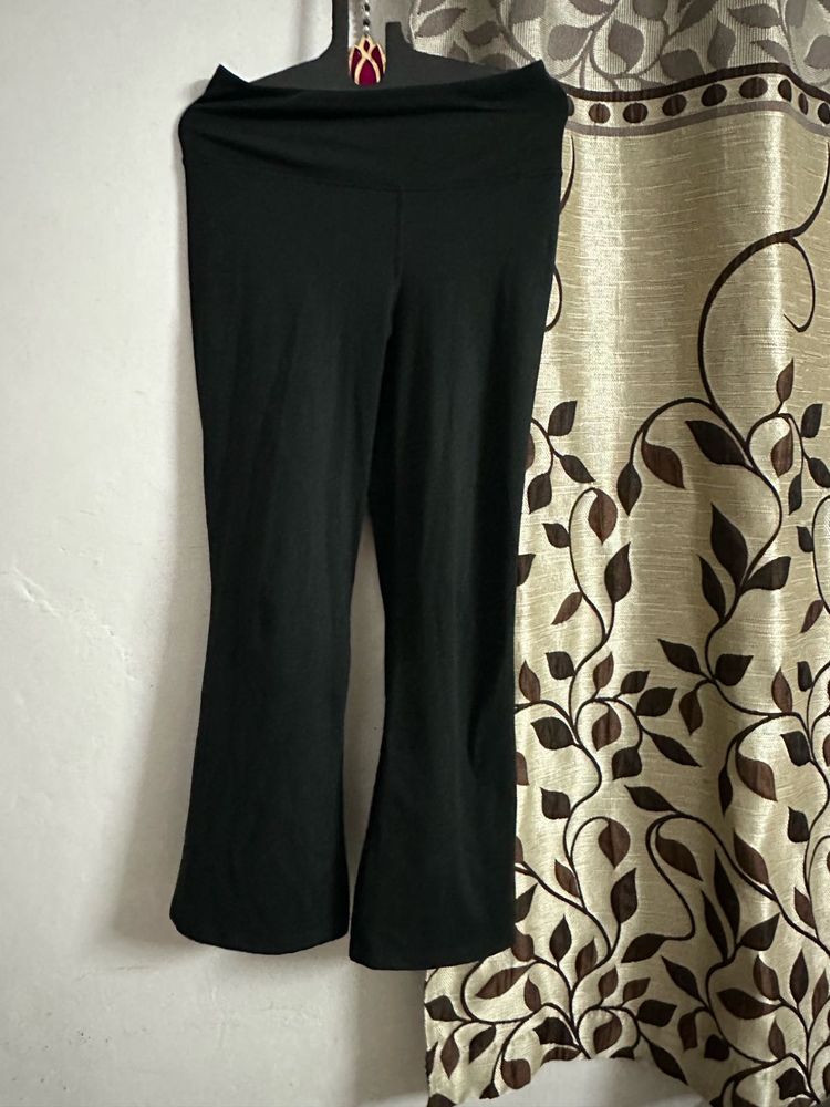 Black Flared Yoga Pants Blissclub