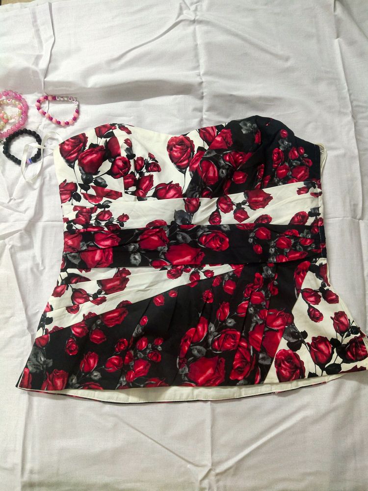Floral Corset Top