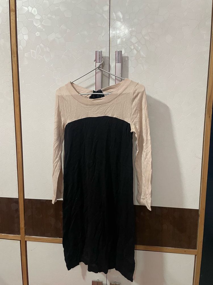 Stylish Two-Tone Dress