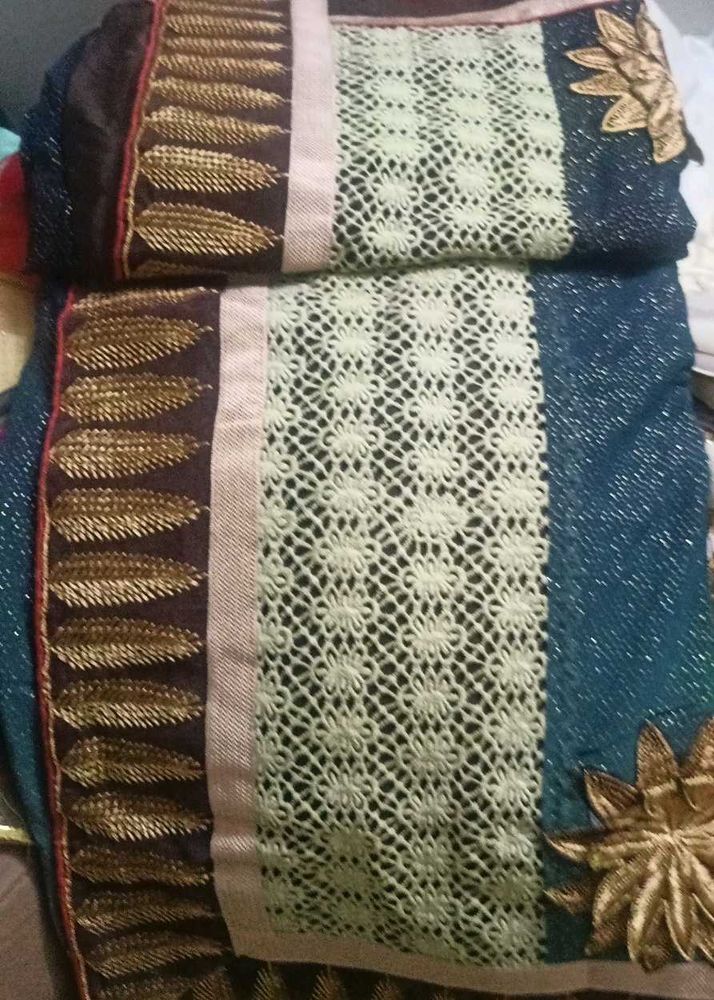 Elegant Embroidered Saree