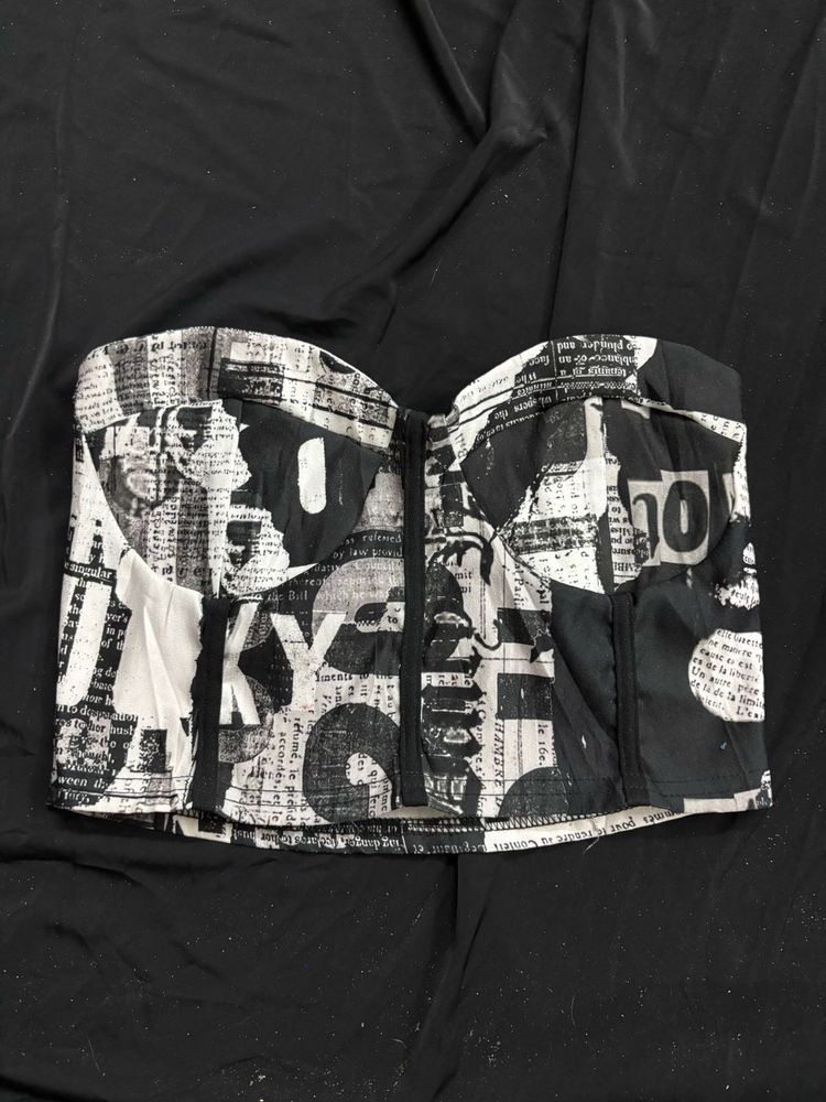 Vintage Graphic Tube Corset