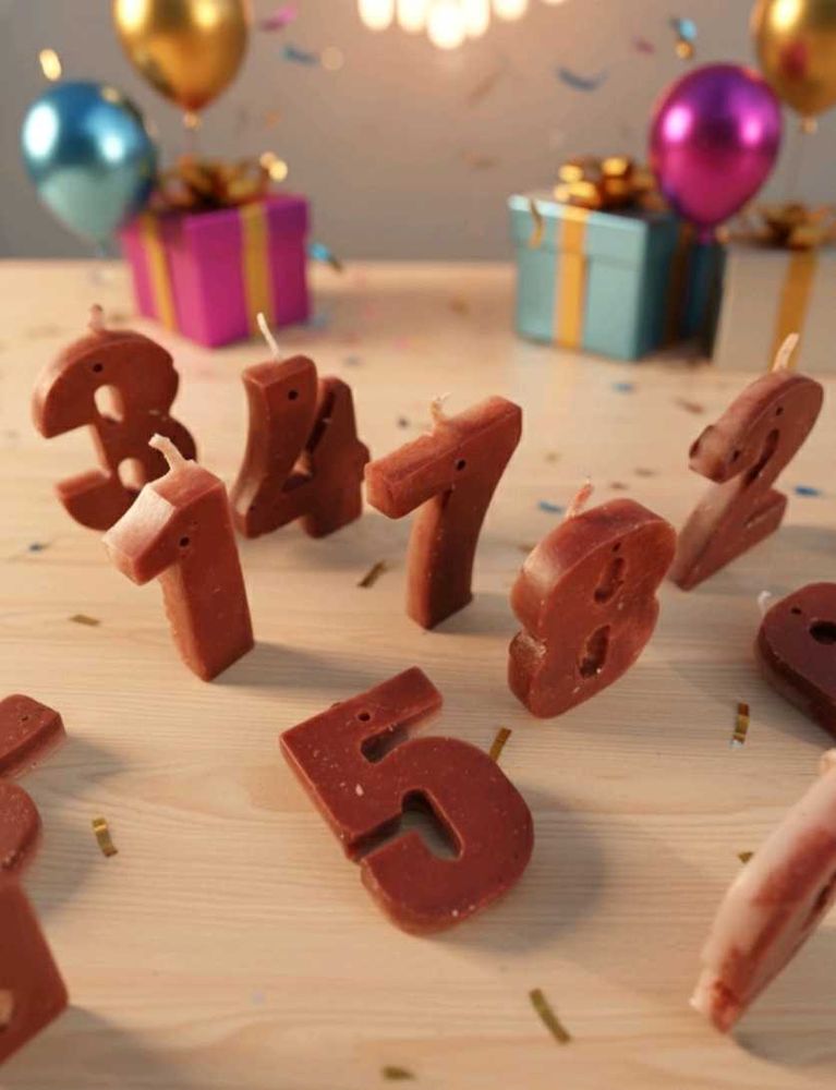 Number Candles birthday and anniversary