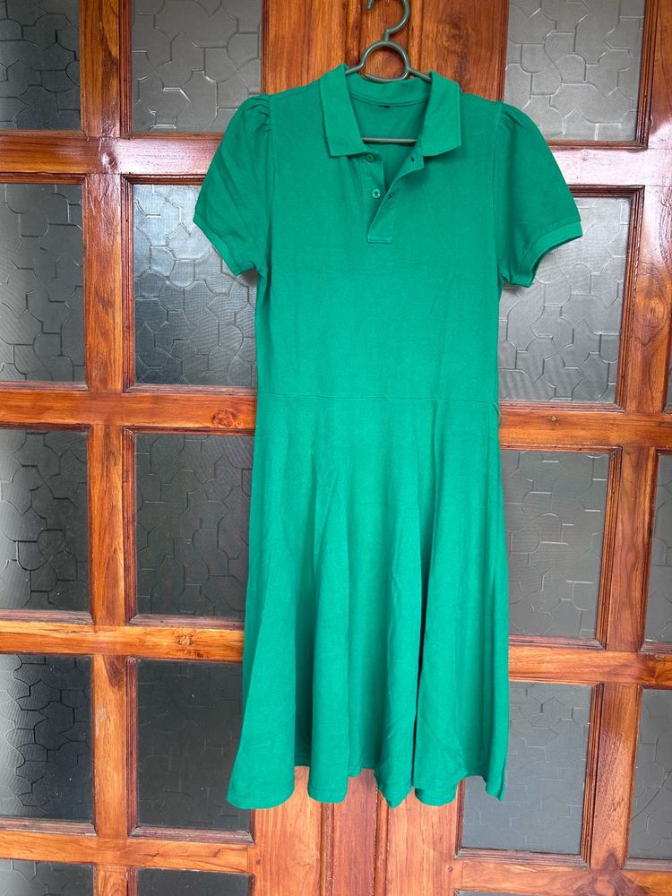 Green Polo Shirt Dress