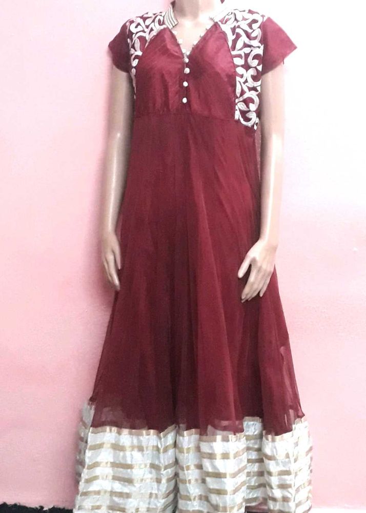 Gone Net With Barder Fancy Embroidery Work Latest
