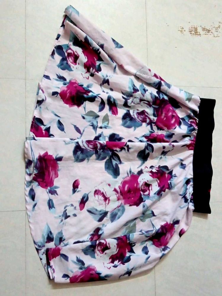 Floral Print Skirt