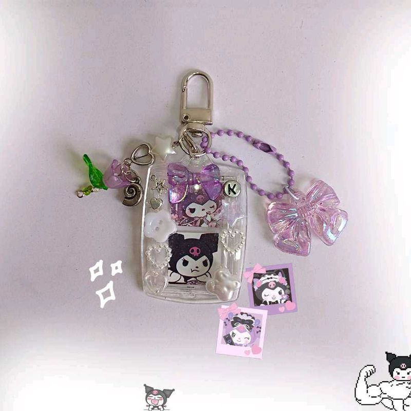 Kuromi Inspired Keychain