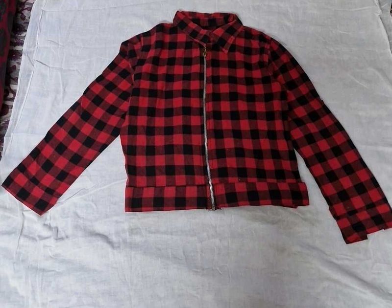 Red And Black Check Shirt