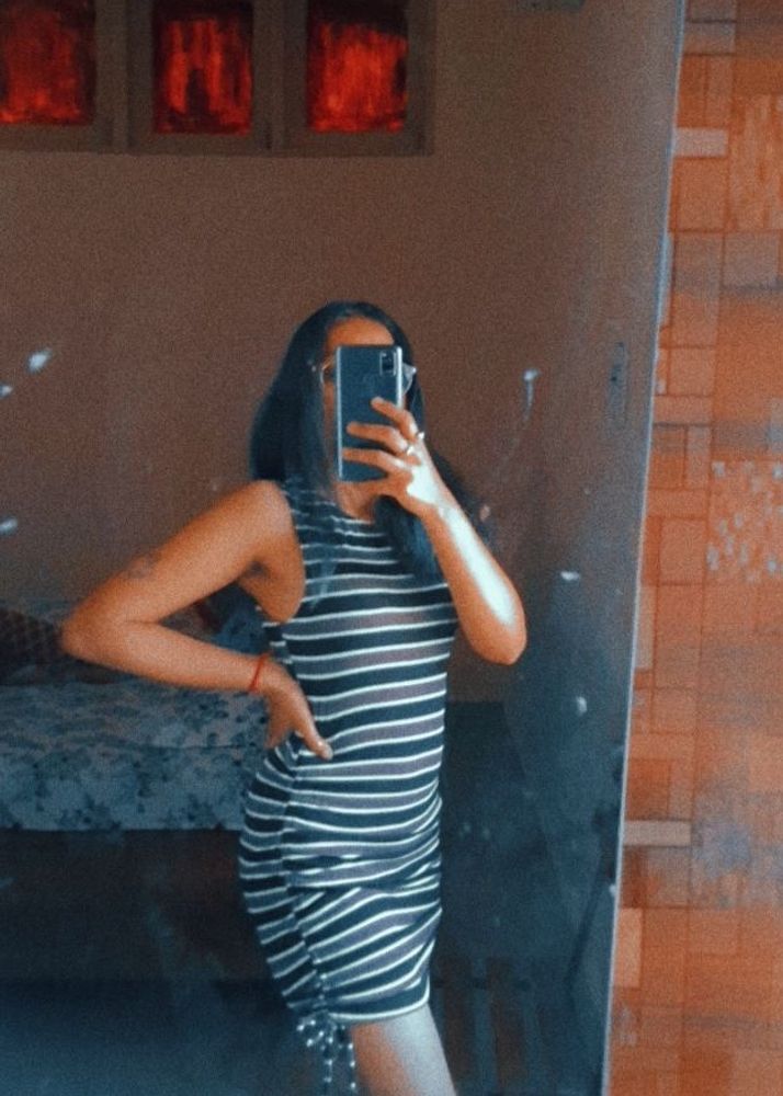 Green And Black Sexy Bodycon With A Tie Up At Both Side To Make It More Short //Size :XS//Tokyo Talkies