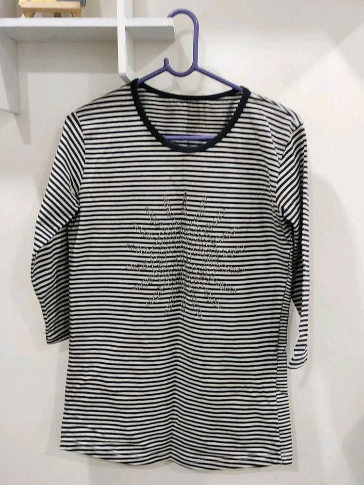 Black Stripes Top