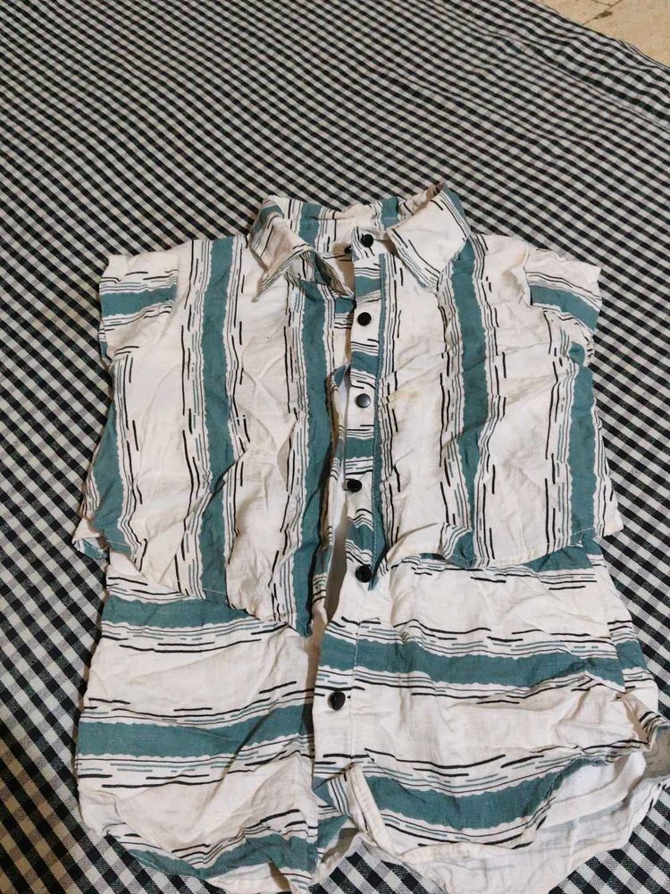 Striped Short Sleeve Shirt