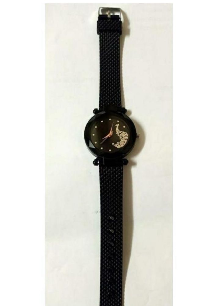 Black Peacock Accent Watch