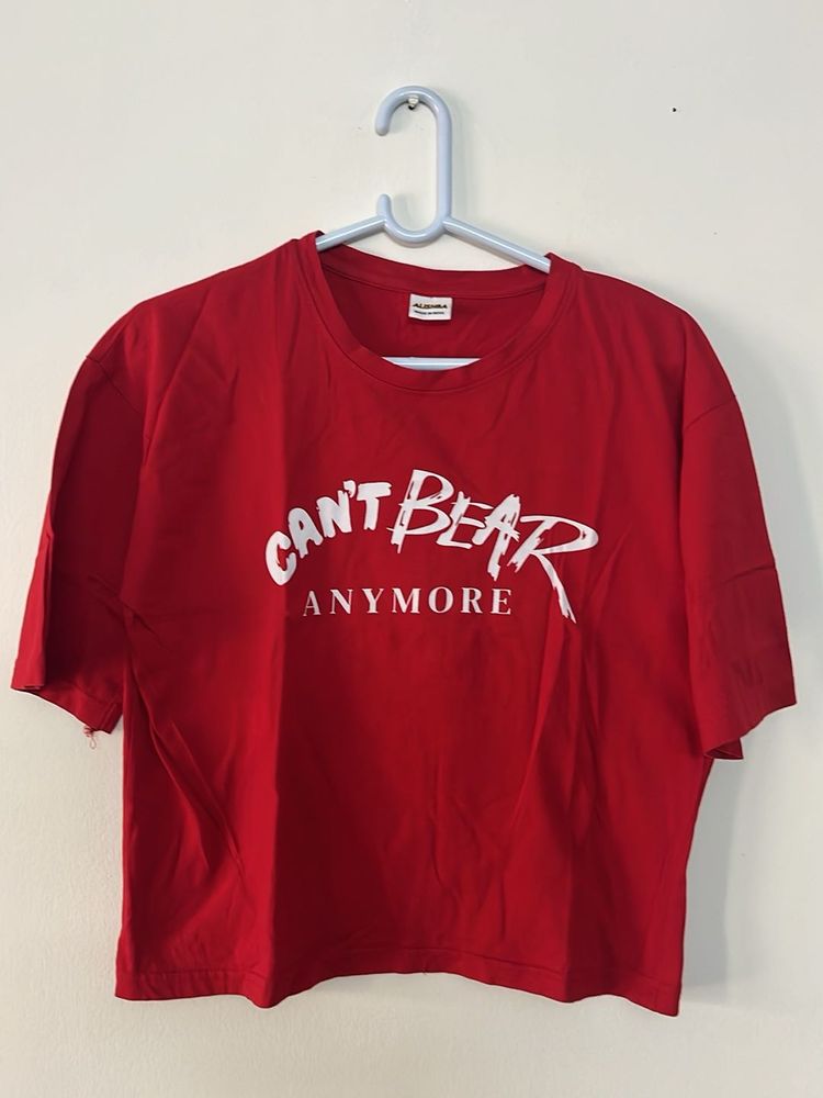 Red Graphic Printed T-Shirt
