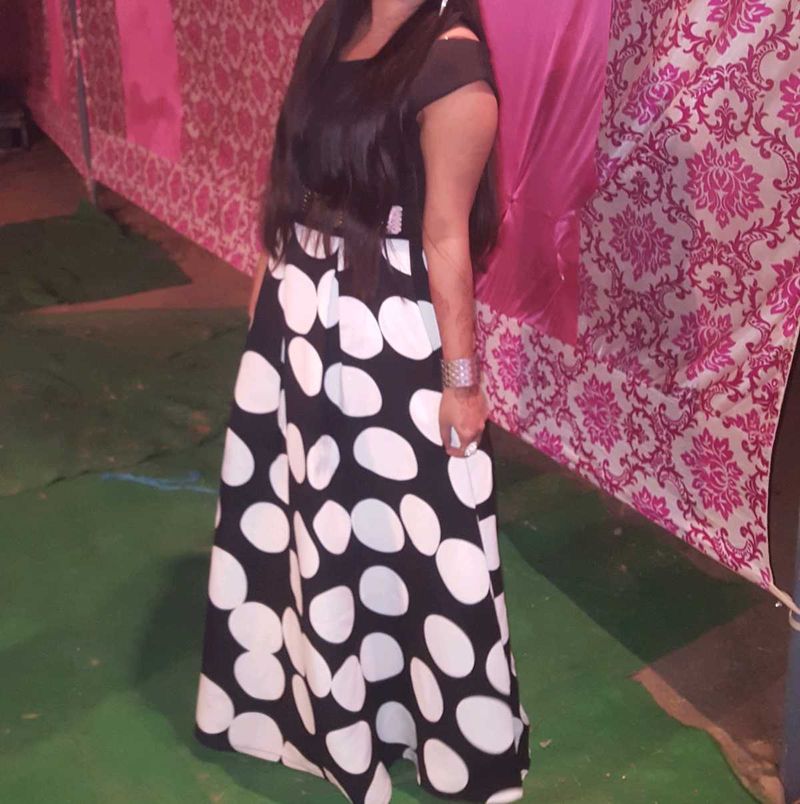 Polka Dot Maxi Dress